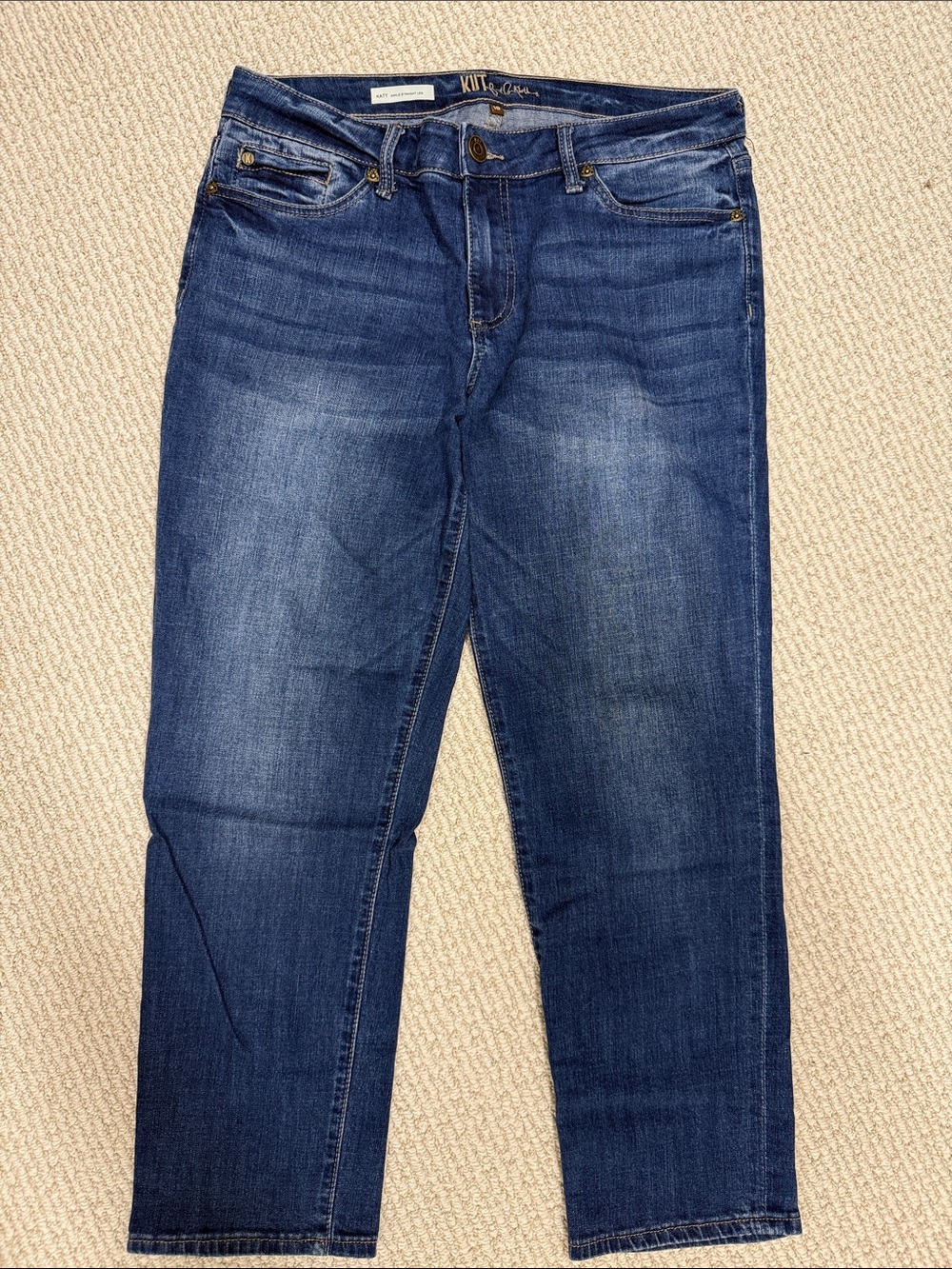 Kut from the Kloth Dark Wash Straight Leg Jeans